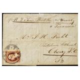 US Postal History 1832 'N.Y. & Erie Rail Road via