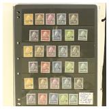Worldwide Stamps on pages, includes singles and se