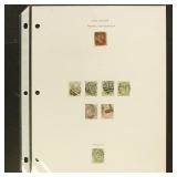 Great Britain Stamps with Numeral Cancels, 8 total