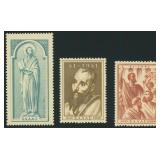 Greece Stamps #536-538 Mint NH 1951 CV $214