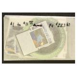 US Stamps FACE VALUE $223.60 in $1 to $11.75 denom