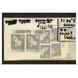 US Stamps FACE VALUE $160.20 in $1 to $5 denominat