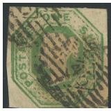 Great Britain Stamp #5 Used, margins on three side