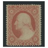 US Stamps #26 Mint Hinged CV $65 with thin, attrac