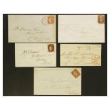 Great Britain Stamps 1840s-1850s Postal History in