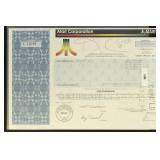 Atari Corp Stock Certificate 11,100 Shares, cancel