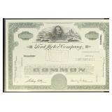 Ford Motor Co Stock Certificate, 'Void' Unissued &