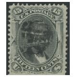 US Stamps #98 Used with pressed out crease CV $