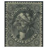 US Stamps #36 Used 12 Cent 1857 Issue with Fancy C