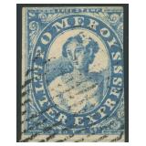 US Stamps #117L3 Used Pomeroy's Letter Express Sta