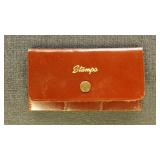 Stamp Wallet, interesting leatherette stamp collec