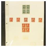 US Stamps 1900s-1920s Mint Hinged Collection on pa