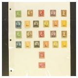 US Stamps #658-679 Mint Hinged Kansas-Nebraska Ove