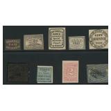 US Stamps 1840s-1870s Era Locals from large group