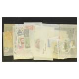 Worldwide Stamps in glassines, Mint & Used accumul
