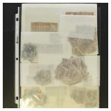 US Stamps Dealer Stock on pages, includes 1850s-19