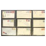 US Prexies Postal History, 40+ Covers Overseas usa