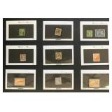 Canada Stamps better issues on dealer cards, with