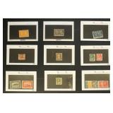 Canada Stamps better issues on dealer cards, with