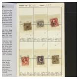 US Stamps 1869-1902 Used in APS sales book, includ