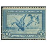US Stamp #RW1 Mint No Gum CV $175