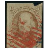 US Stamp #1 Used CV $425