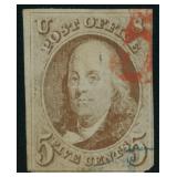 US Stamp #1 Used CV $425