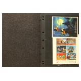 Disney Topical Stamps Mint Collection on pages of