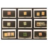 German States Stamps better issues on dealer cards