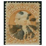 US Stamps #100 Used with tear at bottom CV $1,000