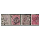 Great Britain Stamps #96, 108, 139, 140 Us CV $845