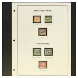 US Stamps 1918-1985 Airmail Collection on Pages, m
