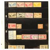 Canal Zone Stamps on Vario and other Pages, mint a