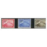 Germany Stamps #C40-C42 Mint Hinged Polarfahrt Zep
