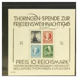 Germany Stamps Thuringia Allied Occupation Mi Bloc