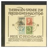 Germany Stamps Thuringia Allied Occupation Mi Bloc