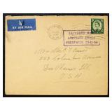 Great Britain Postal History 1954 Crash Cover with