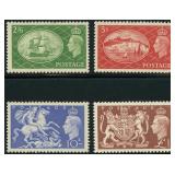 Great Britain Stamps #286-289 Mint NH KGVI 1951 Hi