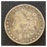 1883-S Morgan Silver Dollar, Circulated
