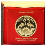 Bahamas Silver Coin 1976 $2 Flamingo Day