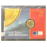 Great Britain Gold Coin 2000 Britannia 1/4 Ounce G