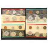 US Silver Coins including 1960 and 1964 Proof Sets
