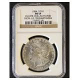 1884-O Morgan Silver Dollar Olate Dollar Hoard fro