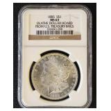 1885 Morgan Silver Dollar Olate Dollar Hoard from