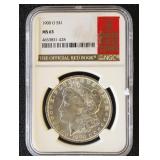1900-O Morgan Silver Dollar Graded MS63 by NGC