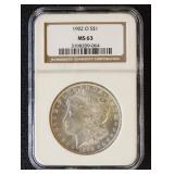 1902-O Morgan Silver Dollar Graded MS63 by NGC