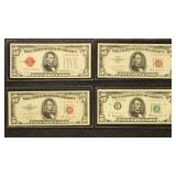 US Paper Money $87 Face Value in Older Bills, incl