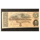 T-69 Confederate States Currency $5 Sequential Ser