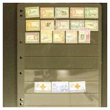 British Empire Stamps on Vario and other pages, mi