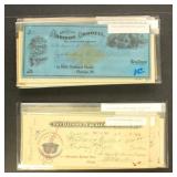 US Revenue Stamped Paper, Checks & Warrants collec
